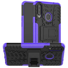 Tire Texture Shockproof TPU+PC Protective Case with Holder, For Galaxy A10s, For Galaxy A20s, For Galaxy A70s