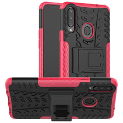 Tire Texture Shockproof TPU+PC Protective Case with Holder, For Galaxy A10s, For Galaxy A20s, For Galaxy A70s