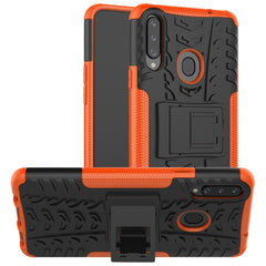 Tire Texture Shockproof TPU+PC Protective Case with Holder, For Galaxy A10s, For Galaxy A20s, For Galaxy A70s