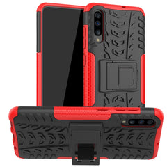 Tire Texture Shockproof TPU+PC Protective Case with Holder, For Galaxy A10s, For Galaxy A20s, For Galaxy A70s