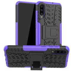 Tire Texture Shockproof TPU+PC Protective Case with Holder, For Galaxy A10s, For Galaxy A20s, For Galaxy A70s