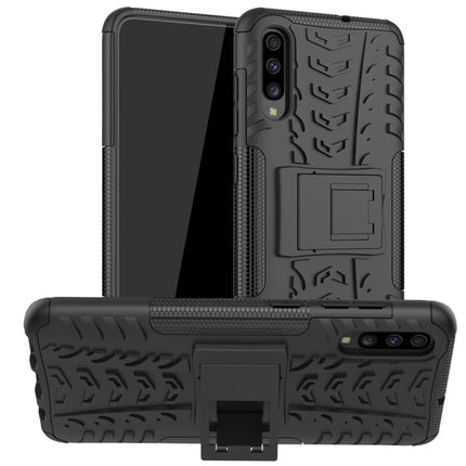 Tire Texture Shockproof TPU+PC Protective Case with Holder, For OPPO Realme 5, For Xiaomi Redmi Note 8 Pro, For Xiaomi Redmi Note 8, For Galaxy A20s, For Galaxy A70s