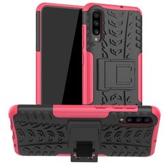 Tire Texture Shockproof TPU+PC Protective Case with Holder, For Galaxy A10s, For Galaxy A20s, For Galaxy A70s