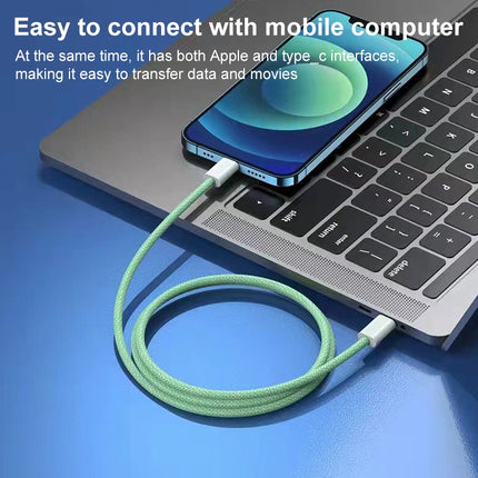 Cable de datos PD USB-C/Tipo-C a 8 pines, longitud del cable: 1 m, 12 W, 20 W