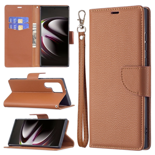 Litchi Texture Pure Color Horizontal Flip Leather Phone Case with Holder & Card Slots & Wallet & Lanyard, For Samsung Galaxy S22 Ultra 5G, For Samsung Galaxy S22 5G