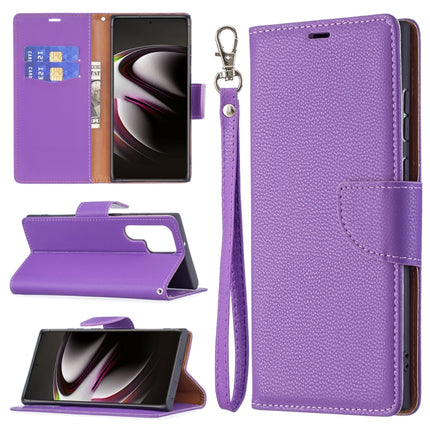 Litchi Texture Pure Color Horizontal Flip Leather Phone Case with Holder & Card Slots & Wallet & Lanyard, For Samsung Galaxy S22 Ultra 5G, For Samsung Galaxy S22 5G