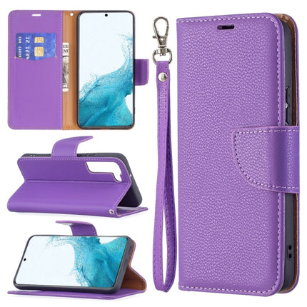 Litchi Texture Pure Color Horizontal Flip Leather Phone Case with Holder & Card Slots & Wallet & Lanyard, For Samsung Galaxy S22 Ultra 5G, For Samsung Galaxy S22 5G