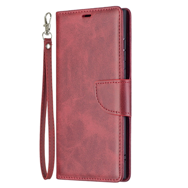 Retro Lambskin Texture Pure Color Horizontal Flip Leather Phone Case with Holder & Card Slots & Wallet & Lanyard, For Samsung Galaxy S22 Ultra 5G, For Samsung Galaxy S22 5G