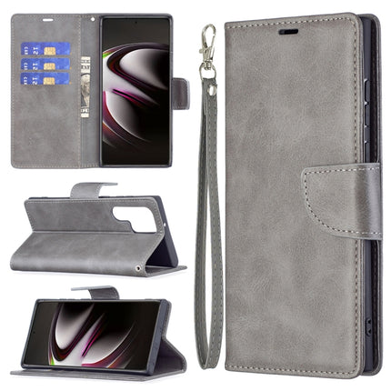 Retro Lambskin Texture Pure Color Horizontal Flip Leather Phone Case with Holder & Card Slots & Wallet & Lanyard, For Samsung Galaxy S22 Ultra 5G, For Samsung Galaxy S22 5G