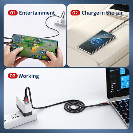 REMAX RC-195 Lesu Series PD 65W USB-C / Type-C to USB-C / Type-C Fast Charging Data Cable, Cable Length: 1m