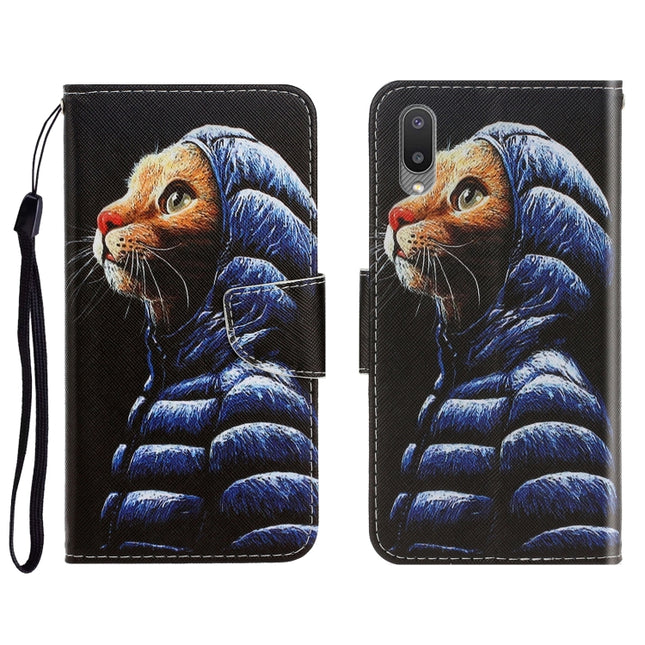 3D Colored Drawing Horizontal Flip Leather Phone Case with Holder & Card Slots & Wallet, For Samsung Galaxy A02