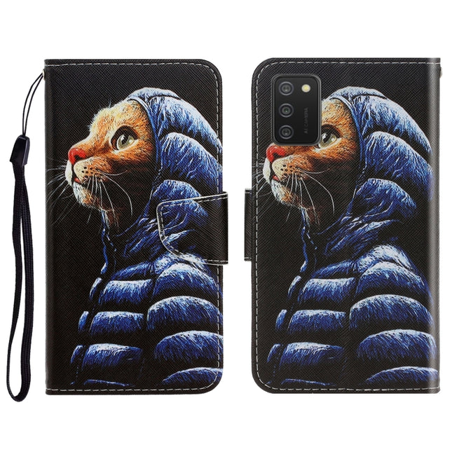 3D Colored Drawing Horizontal Flip Leather Phone Case with Holder & Card Slots & Wallet, For Samsung Galaxy A02s 164mm Version
