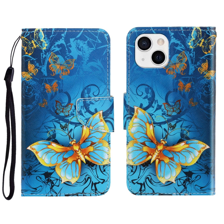 3D Colored Drawing Horizontal Flip Leather Phone Case, For iPhone 13