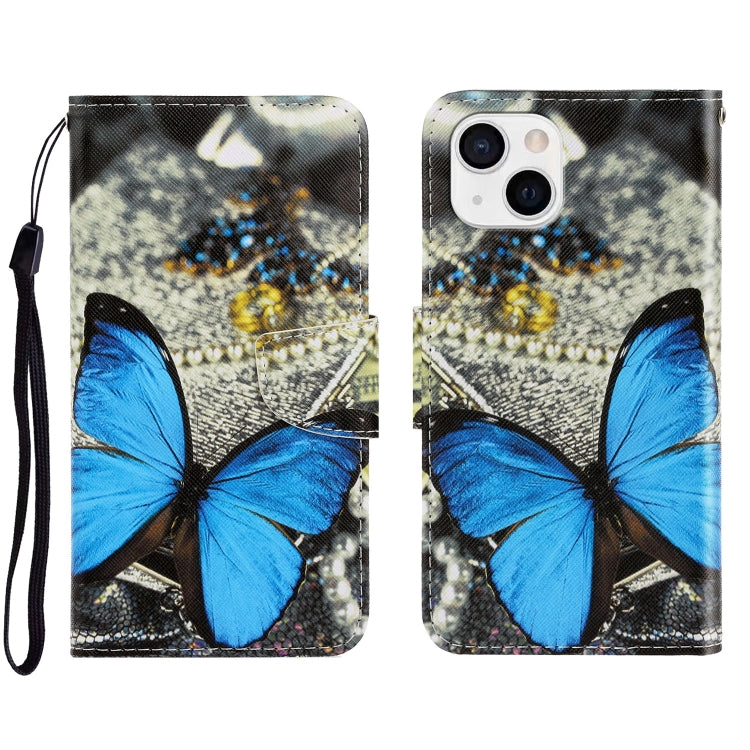 3D Colored Drawing Horizontal Flip Leather Phone Case, For iPhone 13
