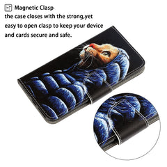 3D Colored Drawing Horizontal Flip Leather Phone Case, For iPhone 13 Pro