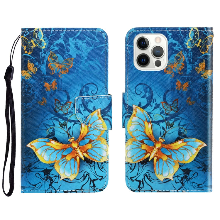 3D Colored Drawing Horizontal Flip Leather Phone Case, For iPhone 13 Pro