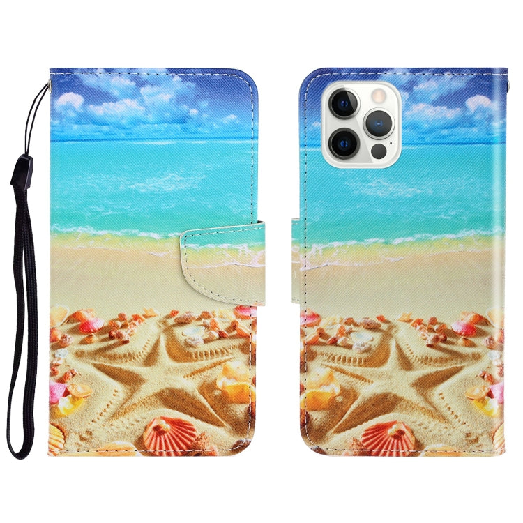 3D Colored Drawing Horizontal Flip Leather Phone Case, For iPhone 13 Pro