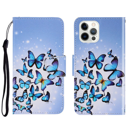 3D Colored Drawing Horizontal Flip Leather Phone Case, For iPhone 13 Pro