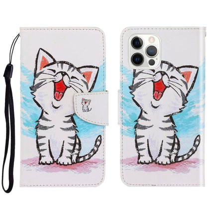 3D Colored Drawing Horizontal Flip Leather Phone Case, For iPhone 13 Pro Max