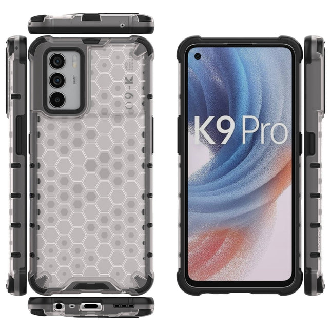 Shockproof Honeycomb PC + TPU Phone Case, For OPPO K9 Pro 5G, For OPPO K9s 5G, For OPPO Realme GT Neo2 5G, For OPPO Realme Narzo 50A, For OPPO Realme 8i