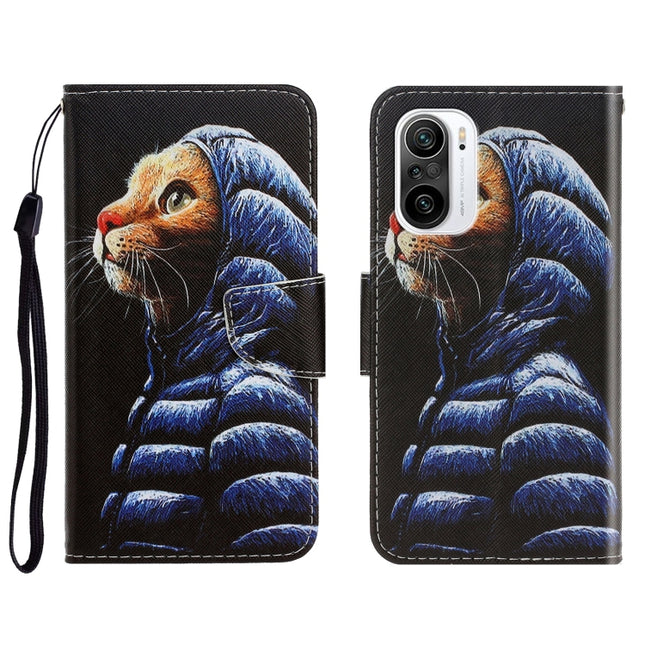 3D Colored Drawing Horizontal Flip Leather Phone Case, For Xiaomi Redmi K40