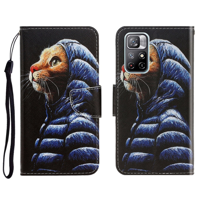 3D Colored Drawing Horizontal Flip Leather Phone Case, For Xiaomi Redmi Note 11 Global