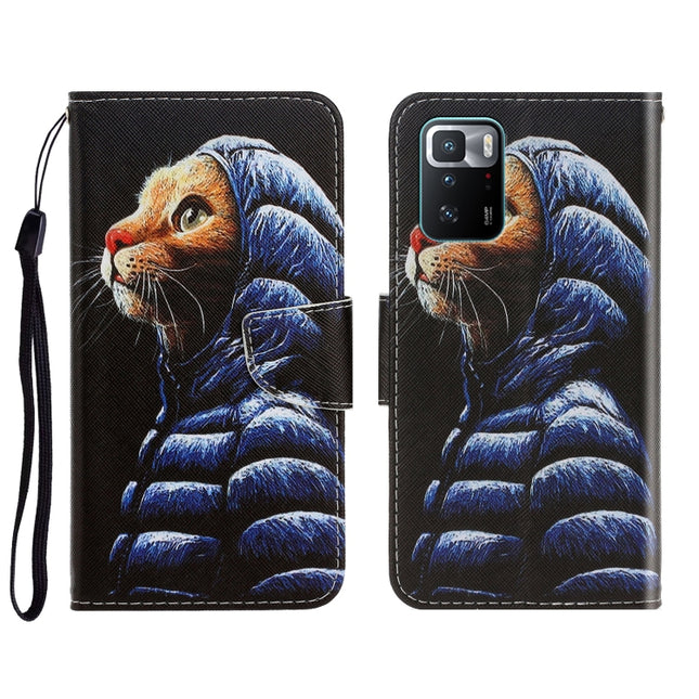 3D Colored Drawing Horizontal Flip Leather Phone Case, For Xiaomi Redmi Note 10 Pro 5G