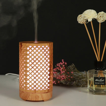 200ml Hollow-out Forest Pattern Wooden Essential Oil Aromatherapy Machine Ultrasonic Humidifier, AU Plug, USB, UK Plug, US Plug