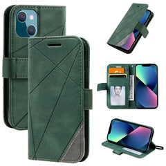 Skin Feel Splicing Horizontal Flip Leather Phone Case, For iPhone 13 Pro Max, For iPhone 13 Pro, For iPhone 13, For iPhone 13 mini