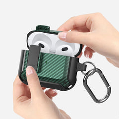 Bumblebee Carbon Fiber Earphone Protective Case with Switch For AirPods 3, For AirPods 3