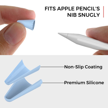 8 Teile/satz Stoyobe Universal Silikon Feder Kappe Für Apple Bleistift 1 / 2, Gemischte Farben, Frauen, Männer