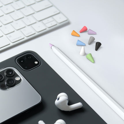 8 Teile/satz Stoyobe Universal Silikon Feder Kappe Für Apple Bleistift 1 / 2, Gemischte Farben, Frauen, Männer