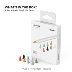 8 PCS / Set Stoyobe Universal Silicone Nib Cap For Apple Pencil 1 / 2, Mixed Colors, Women, Men