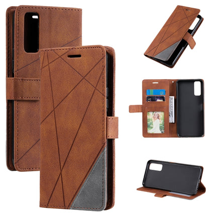 Skin Feel Splicing Horizontal Flip Leather Phone Case, For vivo Y17 / Y3s / Y15 / Y12 / Y11 2019, For vivo Y20 / Y20 2021 / Y20s, For vivo Y51a / Y31 / Y51 2020, December, For vivo Y72 5G / Y52 5G / iQOO Z3