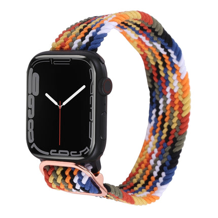 Nylon Braid Strap Watchband For Apple Watch Series, 7 45mm / 6&SE&5&4 44mm / 3&2&1 42mm