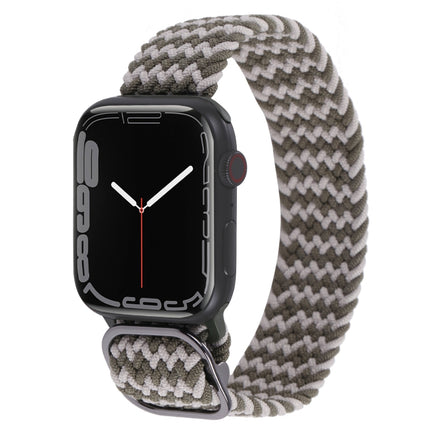 Nylon Braid Strap Watchband For Apple Watch Series, 7 45mm / 6&SE&5&4 44mm / 3&2&1 42mm