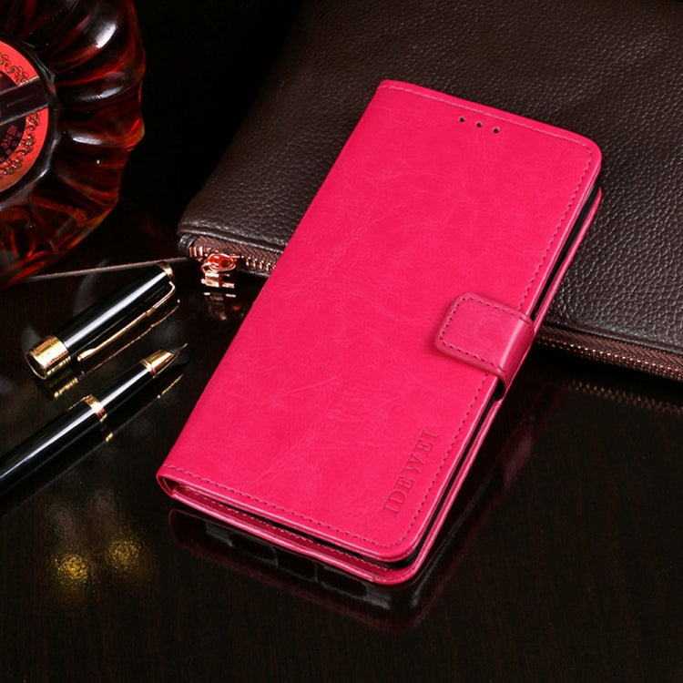 idewei Crazy Horse Texture Leather Case with Holder & Card Slots & Wallet, For Meizu 18x
