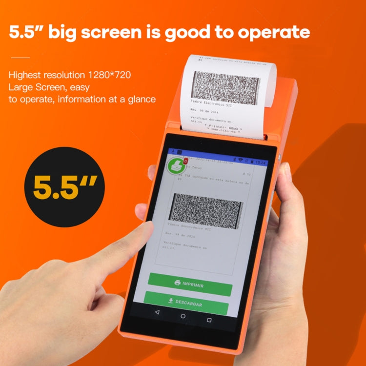 SGT-SP01 5.5 inch HD Screen Handheld POS Receipt Printer, Basic Version,, EU Plug, US Plug, UK Plug, AU Plug