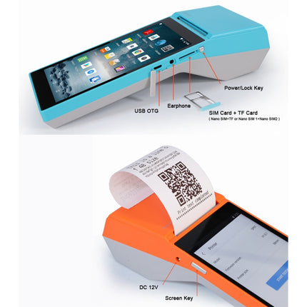 SGT-SP01 5.5 inch HD Screen Handheld POS Receipt Printer, Basic Version,, EU Plug, US Plug, UK Plug, AU Plug
