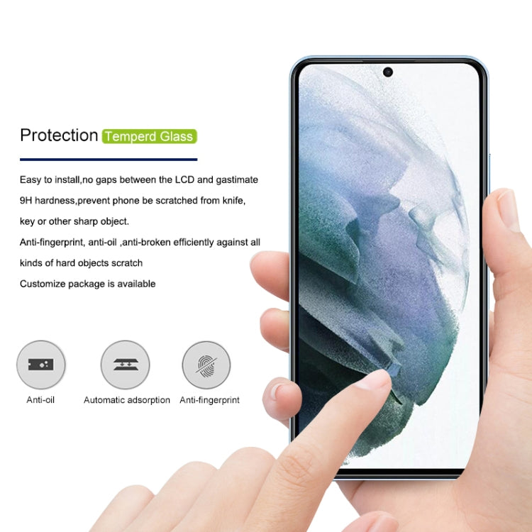 mocolo 0.33mm 9H 2.5D Full Glue Silk Print Tempered Glass Film, For Samsung Galaxy S22+ 5G, For Samsung Galaxy S22 5G, For Samsung Galaxy M52 5G, For Xiaomi Redmi Note 11