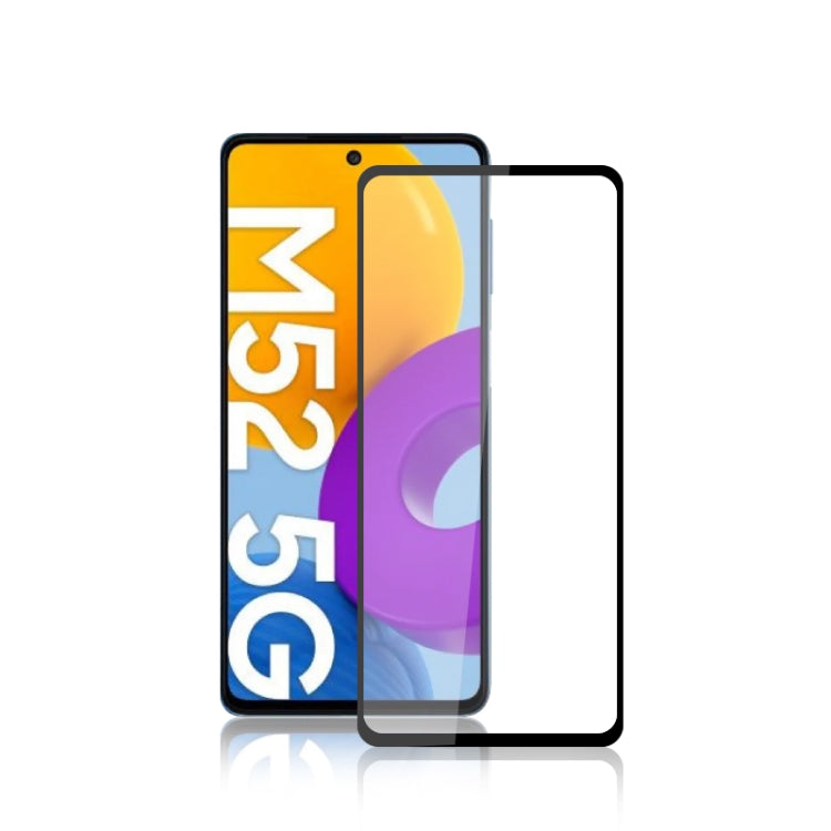 mocolo 0.33mm 9H 2.5D Full Glue Silk Print Tempered Glass Film, For Samsung Galaxy S22+ 5G, For Samsung Galaxy S22 5G, For Samsung Galaxy M52 5G, For Xiaomi Redmi Note 11