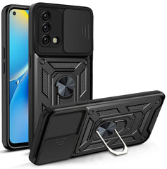 Sliding Camera Cover Design TPU+PC Phone Protective Case, For OPPO A74 4G, For OPPO A93 5G / A74 5G / A54 5G, For OPPO A94/Reno5/F19 Pro/Reno5 Lite, For OPPO Realme C21/C20/C11 2021