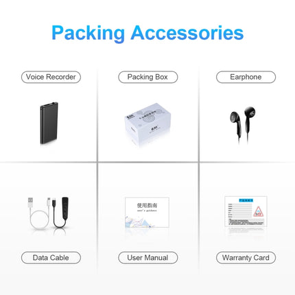 Q1 Intelligent HD Noise Reduction Voice Control Recorder, 4GB, 8GB, 16GB, 32GB