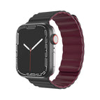 7 45mm / 6&SE&5&4 44mm / 3&2&1 42mm / Black + Wine Red