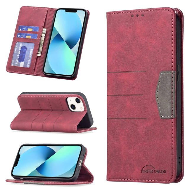 Magnetic Splicing Leather Phone Case, For iPhone 12 / 12 Pro, For iPhone 13 mini, For iPhone 13 Pro Max, For iPhone 13 Pro, For iPhone 13, For iPhone XR