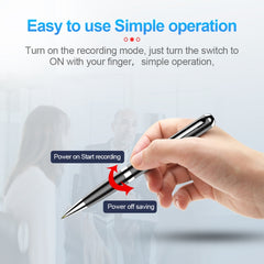 Q96 Intelligent HD Digital Noise Reduction Recording Pen, 4GB, 8GB, 16GB, 32GB, 64GB, 128GB