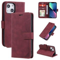 Skin Feel Anti-Diebstahl-Bürste Horizontal Flip Leder-Telefonhülle, Für iPhone13 Pro Max, Für iPhone13 Pro, Für iPhone13, Für iPhone13 mini, Für iPhone 12 Pro Max, Für iPhone 12 / 12 Pro