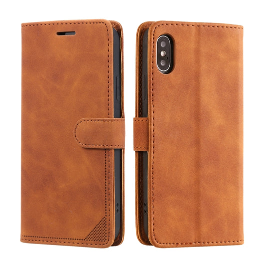 Skin Feel Anti-theft Brush Horizontal Flip Leather Phone Case, For iPhone X / XS, For iPhone SE 2022 / SE 2020 / 8 / 7, For iPhone 8 Plus & 7 Plus