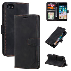 Skin Feel Anti-theft Brush Horizontal Flip Leather Phone Case, For iPhone X / XS, For iPhone SE 2022 / SE 2020 / 8 / 7, For iPhone 8 Plus & 7 Plus