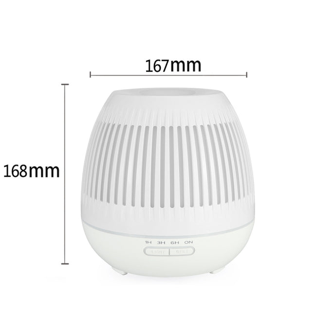 400ml Hollow-out LED Humidifier Wood Grain Air Purifier Aromatherapy Machine with Colorful LED Light, AU Plug, EU Plug, UK Plug, US Plug